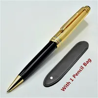 1 Hediye Kalem Çantası Gönder - Yüksek kaliteli MSK -163 Beyaz Kalem Pen Rollerball Kalem Çeşme Kalemleri Seri Numarası ile Ofis Okulu Yazma Malzemeleri