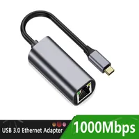 Type C Ethernet USB C to Ethernet Adapter For MacBook Pro Samsung S20 S10 S9 Note10 Type C Network Card USB Ethernet RJ45