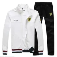 Men's Tracksuits Men Sportswear Set Brand Mens Tracksuit Sporting Fitness Clothing Two Pieces Long Sleeve Jacket + Pants Casu239D
