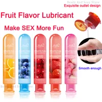 80 ml de alta calidad sabor a fruta sexy lubricante orgasmo cuerpo masaje aceite lubricante anal a base de agua para mujeres