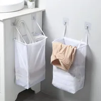 Household Wall Mounted Laundry Basket Dirty Laundry Hamper Collapsible Kids Toys Sorter organizer Bathroom Clothes Storage Bags