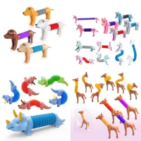 Pop Tube Decompression Toy Telescopic Tube Variety Dog Stretching 360 Degrees Twist Children Adult Toys