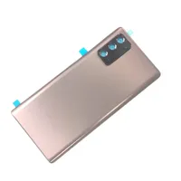 Back Glass Habitação Alojamento de Substituição para Bronze Mystic Samsung Galaxy Note20 5G N980 N981 Com adesivo pré-educado e lente de câmera nova bateria cover cover OEM