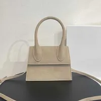 2022SS F/W أوائل الخريف FRANCE FRANCE WOMENS NUBUCK SUEDE JAC FLAP BAGS Beige Black Yellow Handle Totes Crossbody Counter CATERS