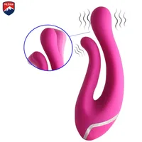 MLSICE 섹시한 장난감 여성 열정 열정 손가락 이중 진동 음핵 자극기 10 속도 가조기 g 스팟 딜도 진동기 방수
