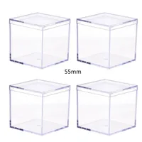 Jewelry Pouches Bags Square Transparent Plastic Bead Storage Container Box For Storing Beauty Products Accessories And Other ItemsJewelry