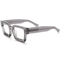 Männer optische Brille Marke Frauen Sonnenbrille dickes Spektakel Frames Vintage Mode Big Square Frame Sonnenbrille für Frauen Myopia Brille mit Gehäuse