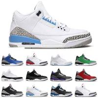 UNC Outdoor Shoes 3S Varsity Royal White Cement Black Free Throw Fire Red Seoul Sports 패션 운동화 7-13
