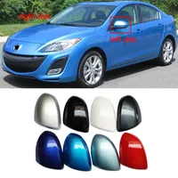 ل Mazda 3 BL 2009 2010 2011 2012 2013 سيارة خارج عكس غطاء المرآة غطاء الباب جناح الباب مرآة قذيفة الإسكان
