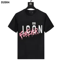 22SS Włochy DSQ Men T-Shirt Disco Punk Streetwear Letter Drukuj T-shirty Wysokiej jakości spodenki Tops Men's Women Hip Hop Harajuku koszulki TEE D2044