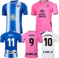 22-23 RCD personnalisé Espanyol Thai Quality Soccer Jerseys Shirts Custom # 11 R.D.T # 10 Darder # 9 Puado Kingcaps en ligne DropShipping accepté Conception de votre propre football