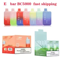 EF Bar BC5000 Kit de cigarros recarregáveis ​​de 650mAh 11ml por cartuchos cheios de cartuchos 12 cores vaporizadores vs esco bar 5000 e bang bc