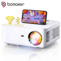 Bomaker Full HD P Film Projector G TO G Wi -Fi Bluetooth Projector Support K VGA AV HDMI USB Smart Video Games Projector J220520