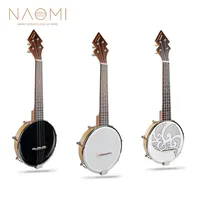 Naomi 26 inç Banjolele Sidekick Tenor Banjo 3 Stil Desen Tasarımı W konser torbası Tuner Strap306Q