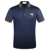 2022SS مصممي العلامات التجارية للأزياء Polos Men Casual T Shirt مطرزة Medusa Cotton Polo Shirt High Street Collar Luxury Polos قمصان