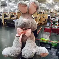 80cm Cute big bear rabbit plush toy large doll doll lover birthday gift338F