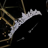 Fashion Tiaras Couronnes Children Girl Show Bridal Prom Bride Bridesmaid Gift Wedding Party Jewelry Hair Accessoires 287h