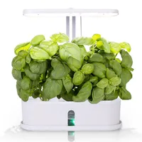 Fornecimento de jardim Smart Hydroponics Indoor Herb Kit Mini Plant Grow LED System de crescimento leve com pots263b de água própria 263b