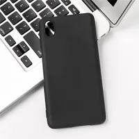 Luxury Soft Silicone Black Matte Cases Anti-Drop TPU Cover för Kyocera Android One S8 S6 S4 Basio 3 4 Kyv47 Niny