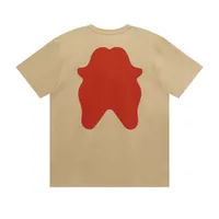 2022 Paris męski designer mody Polo Summer bawełna bawełniana bawełniana damska kurtka męska mączka okrągła kołnierz khaki luźne t-shirt logo logo logo hurtowe