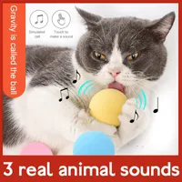 Cat Interactive Toy Pet Leverties Gravity Ball Insect Calling Christmas Cats Toys Wol Balls klinkende Catnip Toy