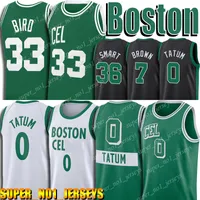 Jayson 0 Tatum Jersey Jaylen Marcus Brown Smart Jerseys Basketball Retro Mesh Larry 33 Bird Uniform 2022 Bostons Celtices
