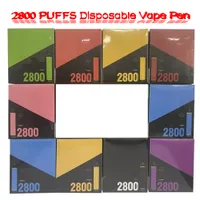 Flex 2800 Hits 5% disposable Vape pods device kits e cigarette 1500mah battery pre-filled 10ml vaporizer 20 colors in stock