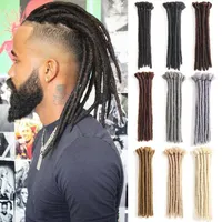 Dansama Synthetic Handmade Dreadlocks Extensions 6 12 Inch Dreadloks for Hip-hop Braids Hippie Crochet Braiding Hair 220409