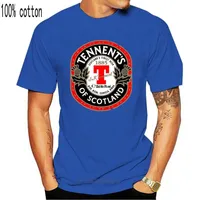 Heren T-shirts T-shirt Uomo Donna Logo Tennent's Birra Scozzese katoenen T-shirt Zomer O nek topsmen's