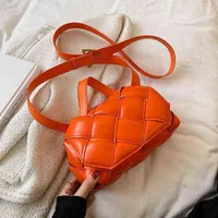 Woven Square Tote Bag 2021 Mode Neue hochwertige PU-Leder Damen Designer Handtasche Luxus Marke Schulter Messenger Bag G220422