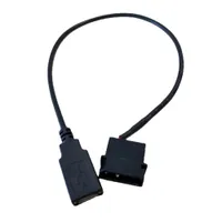 1 PCS Power Charge Cable Cord IDE Molex to USB A Female for PC Internal 5V 2Pin 35cm