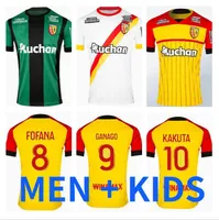 2022 2023 RC Lens Home Away Soccer Jerseys Gradit Fortes Perez Kakuta Ganago Sotoca Fofana Gradit 22 23 Maillot Foot Camisa de Futebol