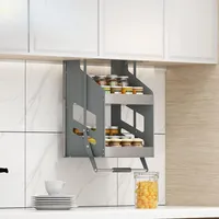 Ganci rotaie da cucina a parete al riparo alimentare cesto a discesa a discesa ad ascensore verticale accessori per armadietti