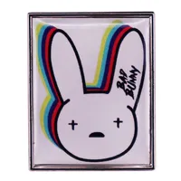 Bad Bunny Emaille Pin Fashion Art Accessoires Brosche Abzeichen