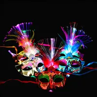 2017 Рождественский подарок партия Маска Хэллоуин Маска игрушка ребенок LED Glow Маска 50 pce бесплатная доставка #MJ27