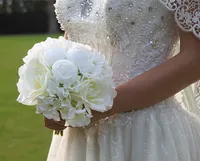 2020 Nuovo arrivo di alto livello matrimonio bouquet da sposa stile di fresco con mix fiore peonia artificiale