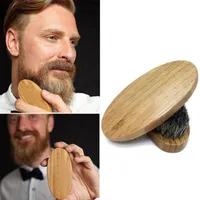 Новое поступление мужских кабанов волос щетина жесткая круглая деревянная ручка борода усы набор Maquiagem