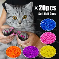 Silicone Soft Cat Nail Caps / Cat Paw Claw / Pet Nail Protector / Cat Nail Cover With Free Lim and Applictor G1123