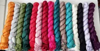 Coton pour femmes couleur unie col écharpe couleur unie écharpes ponchos wrap foulards châles 22pcs / lot # 1747