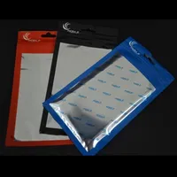 20 * 11.5cm 18 * 10cm CLEAR + Aluminium Plastic Opp Retail Packaging Package Pouch Bag för mobiltelefon Telefon Kabeltock Tillbehör