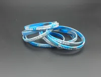 500pcs / lot sérigraphie pas cher personnalisé Swirl bracelets en caoutchouc pour les cadeaux p012205