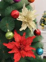 6 adet 24 cm Celosia Cristata Çiçek Buhar Pullu Kolye Süspansiyon Süs Noel Parti Tatil Ağacı Venun Asılı Dekorasyon Için