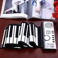 Vendita calda portatile flessibile 61 tasti in silicone MIDI Digital Soft Keyboard Piano flessibile elettronico Roll Up Piano