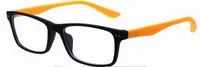 (10pcs / lot) marcos a estrenar clásicos de las lentes marcos plásticos plásticos coloridos vidrios llanos de las gafas en bastante buena calidad