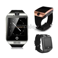 Bluetooth Smart Watch Q18 Smart Wristband NFC Conectar Câmera Remota SIM TF Cartão SmartWatch para iOS Android Samsung Telefone Caixa de varejo