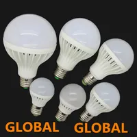 Hoge helderheid LED-lamp E27 3W 5W 7W 9W 12W 15W 220V 5730 SMD LED Licht Warm / Cool Wit LED Globe Light Energy Saving Lamp Gratis verzending