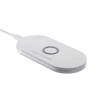 Chargeur de téléphone portable sans fil Qi Q100 avec chargeur de téléphone portable avec LED Idicator pour iphone et Samsung avec boîte de vente au détail 2 couleurs