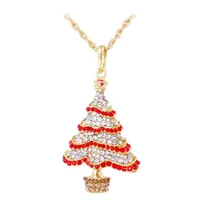 Dia Anhänger Halskette Europa Amerika Stil Diamant Weihnachtsbaum Kreative Persönlichkeit Halskette 70 cm Weihnachtsgeschenk Pullover Dekoration Ac