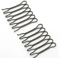 Bronze criativo cabelo plástico bobby Fabricante de cabelo Styling Tool pin para Hairpin Clipes Para As Mulheres Hairpin Presente de Natal 1.1 CM 10 pçs / lote HQS-G102641
