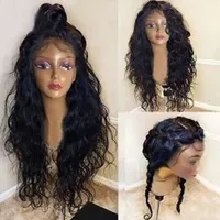 360 Lace Frontal Wigs Cap Holida e Ondulada Prejuída 360 Rendas Completa Peruca de 130% Densidade Ponca de Cabelo Humano para Mulheres Negras Diva1